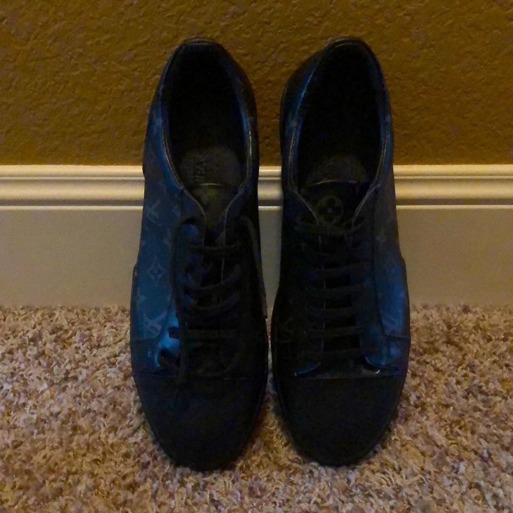 Louis Vuitton Blk Monogram Match-Up Sneakers